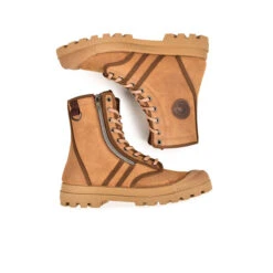 Pataugas AUTHENTIQUE H/ZIPSS F4I CAMEL -Pataugas BOOTS FEMME OG H ZIPSS F4I CAMEL 628499 751 6