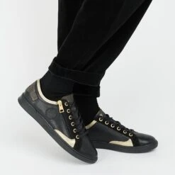 Pataugas JESTER/MIX F4H NOIR/DORÉ -Pataugas JESTER 628254946 NOIR DORE